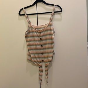 American Eagle self tie crop top. Medium.